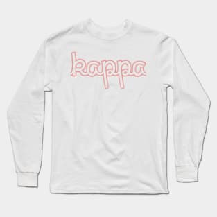 Kappa Cursive Greek Letter Long Sleeve T-Shirt